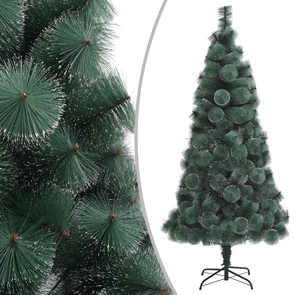 vidaXL Artificial Christmas Tree LEDs&Ball Set Green 120 cm PVC&PE