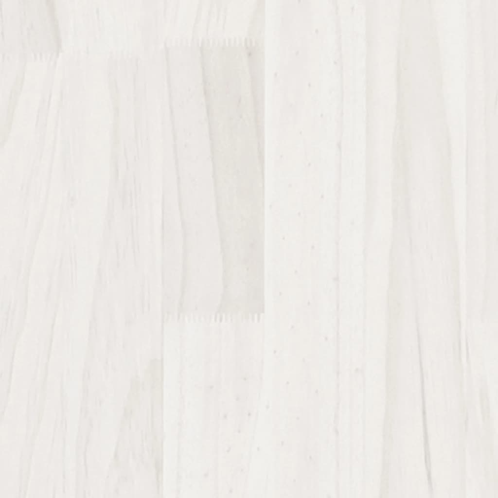 vidaXL Garden Planter White 100x50x70 cm Solid Pinewood
