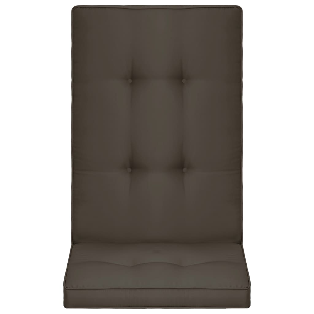 vidaXL Garden Chair Cushions 4 pcs Anthracite 120x50x5 cm