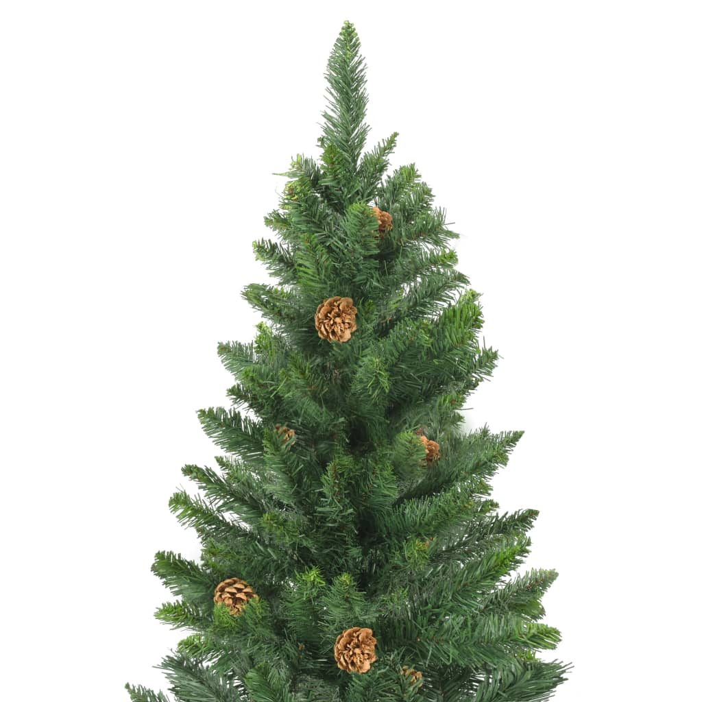 vidaXL Artificial Pre-lit Christmas Tree with Ball Set Green 180 cm