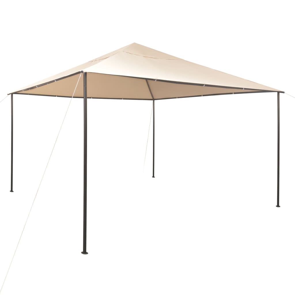 vidaXL Gazebo Pavilion Tent Canopy 4x4 m Steel Beige