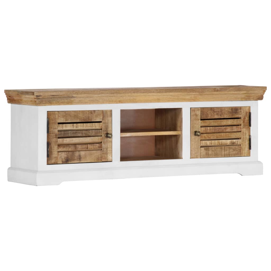 vidaXL TV Cabinet 118x30x40 cm Solid Mango Wood