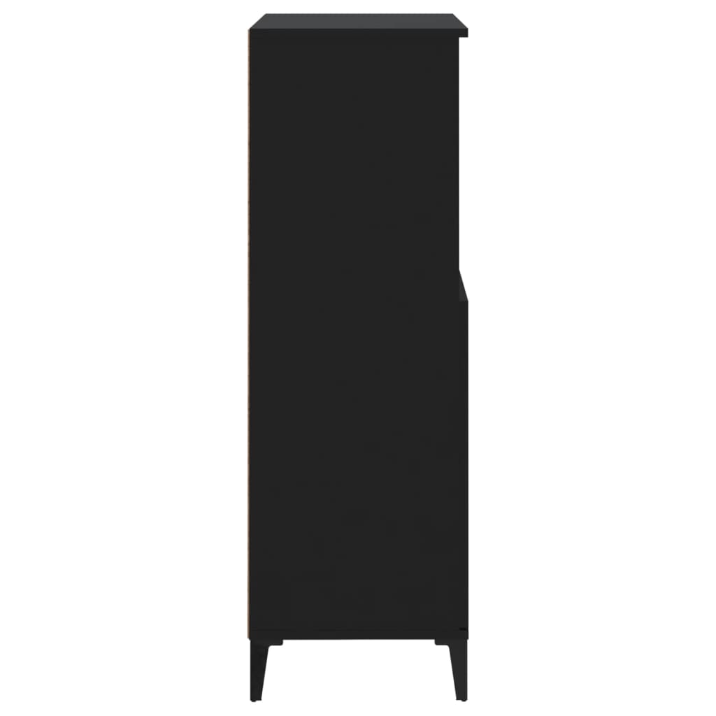 vidaXL Highboard Black 60x36x110 cm Engineered Wood