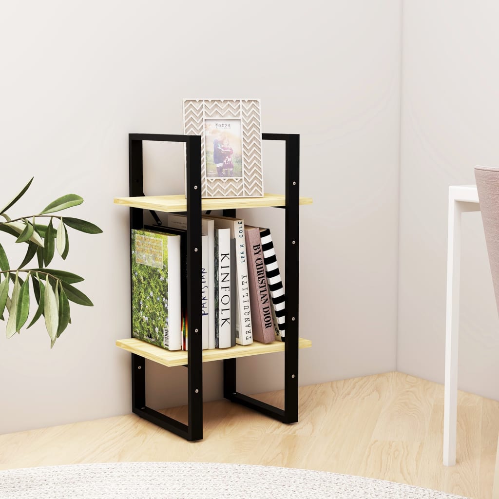 vidaXL 2-Tier Book Cabinet 40x30x70 cm Solid Pine Wood