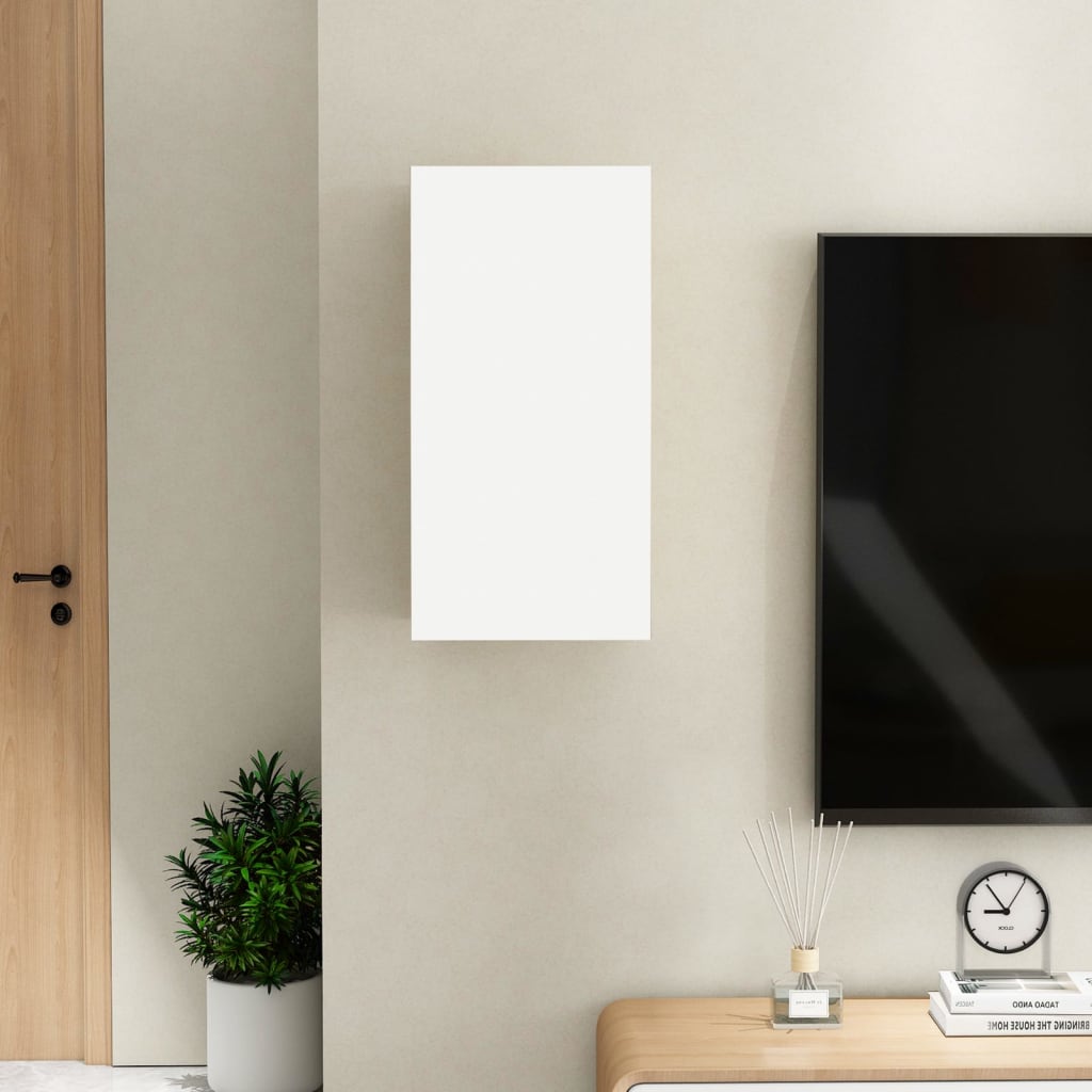 vidaXL TV Cabinet White 30.5x30x60 cm Engineered Wood