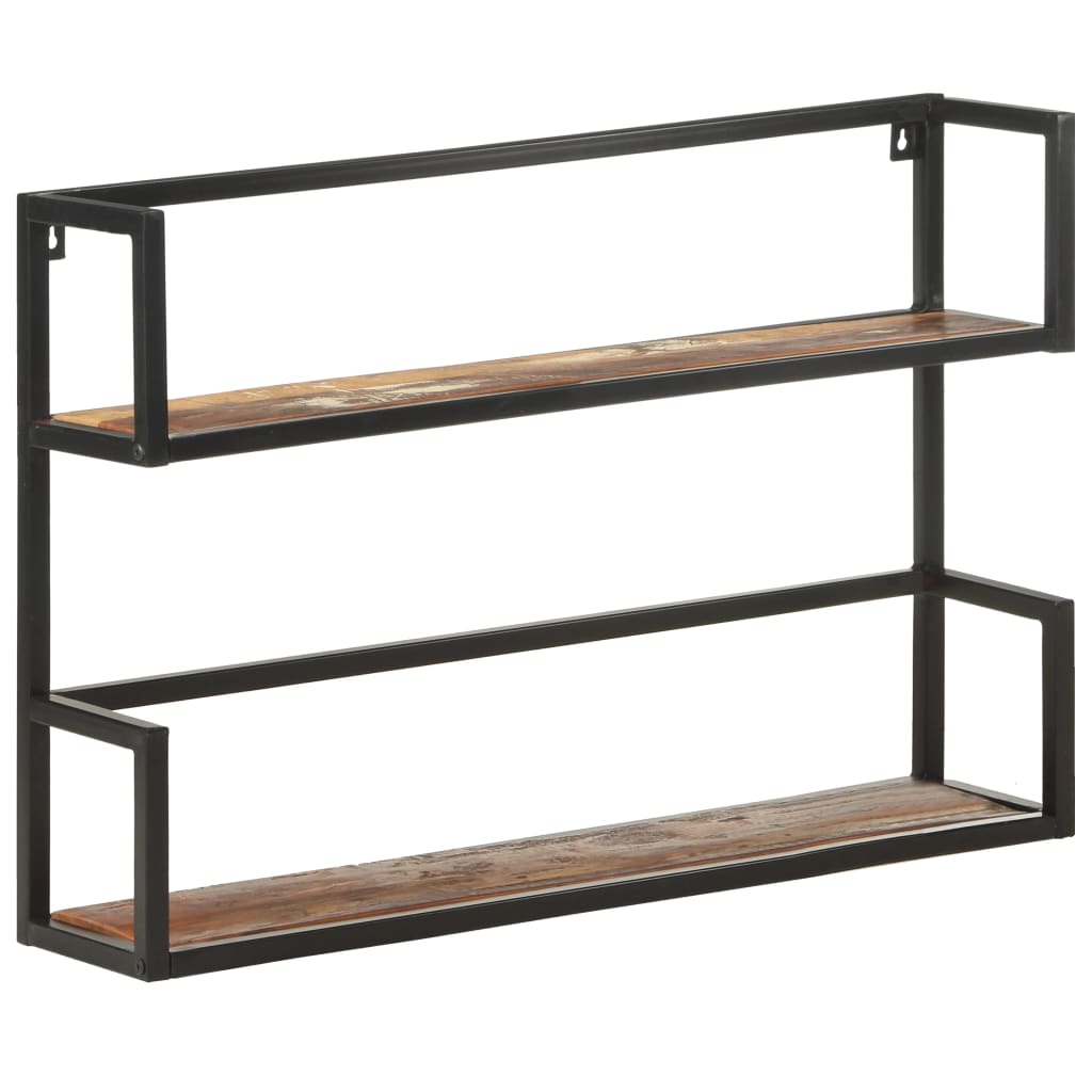 vidaXL Wall Shelf 90x20x60 cm Solid Reclaimed Wood