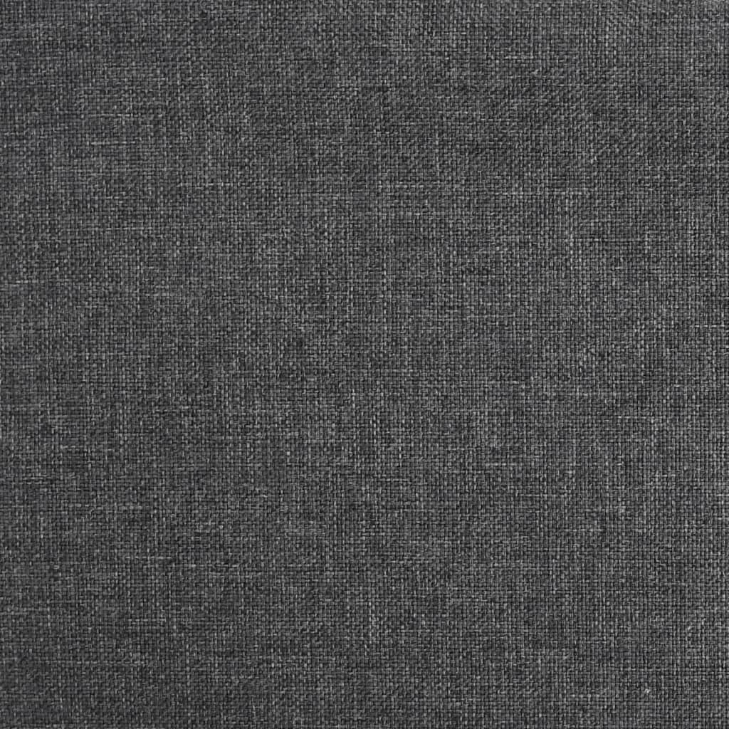 vidaXL Armchair with Solid Rubber Wood Feet Dark Grey Fabric