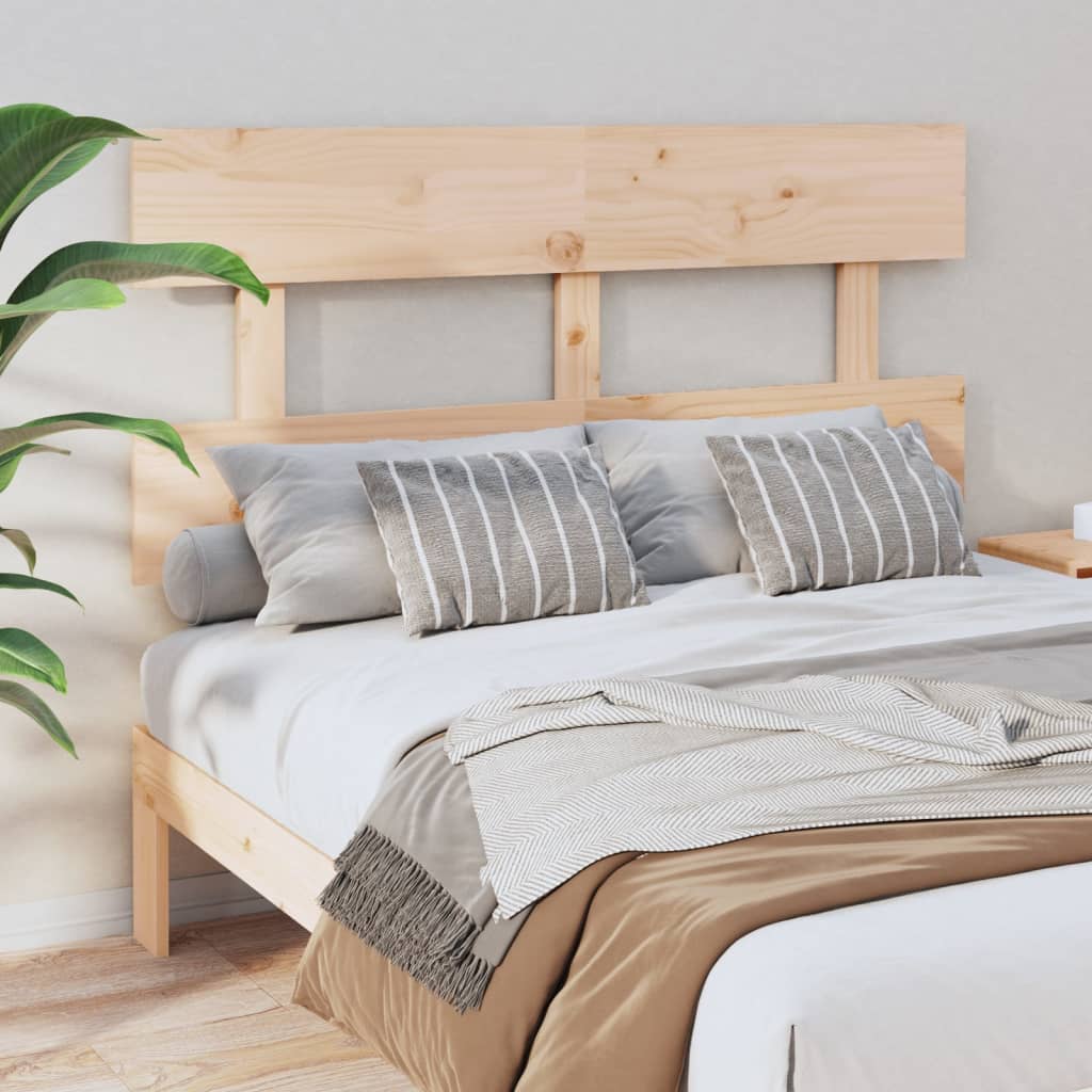 vidaXL Bed Headboard 138x3x81 cm Solid Wood Pine