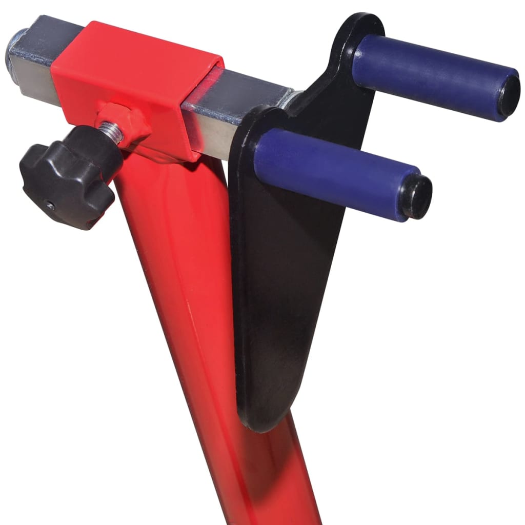 vidaXL Motorcycle Front Stand Red