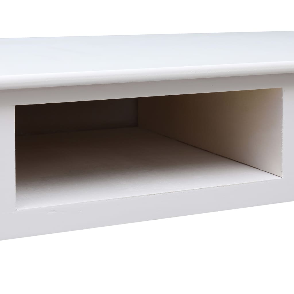 vidaXL Writing Desk White 110x45x76 cm Wood