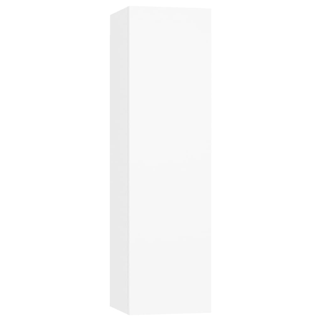 vidaXL TV Cabinets 4 pcs White 30.5x30x110 cm Engineered Wood