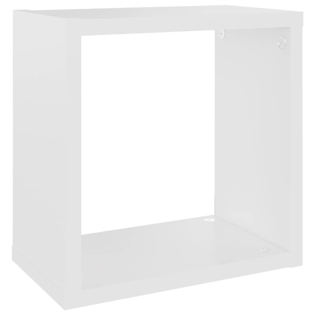 vidaXL Wall Cube Shelves 2 pcs White and Sonoma Oak 26x15x26 cm