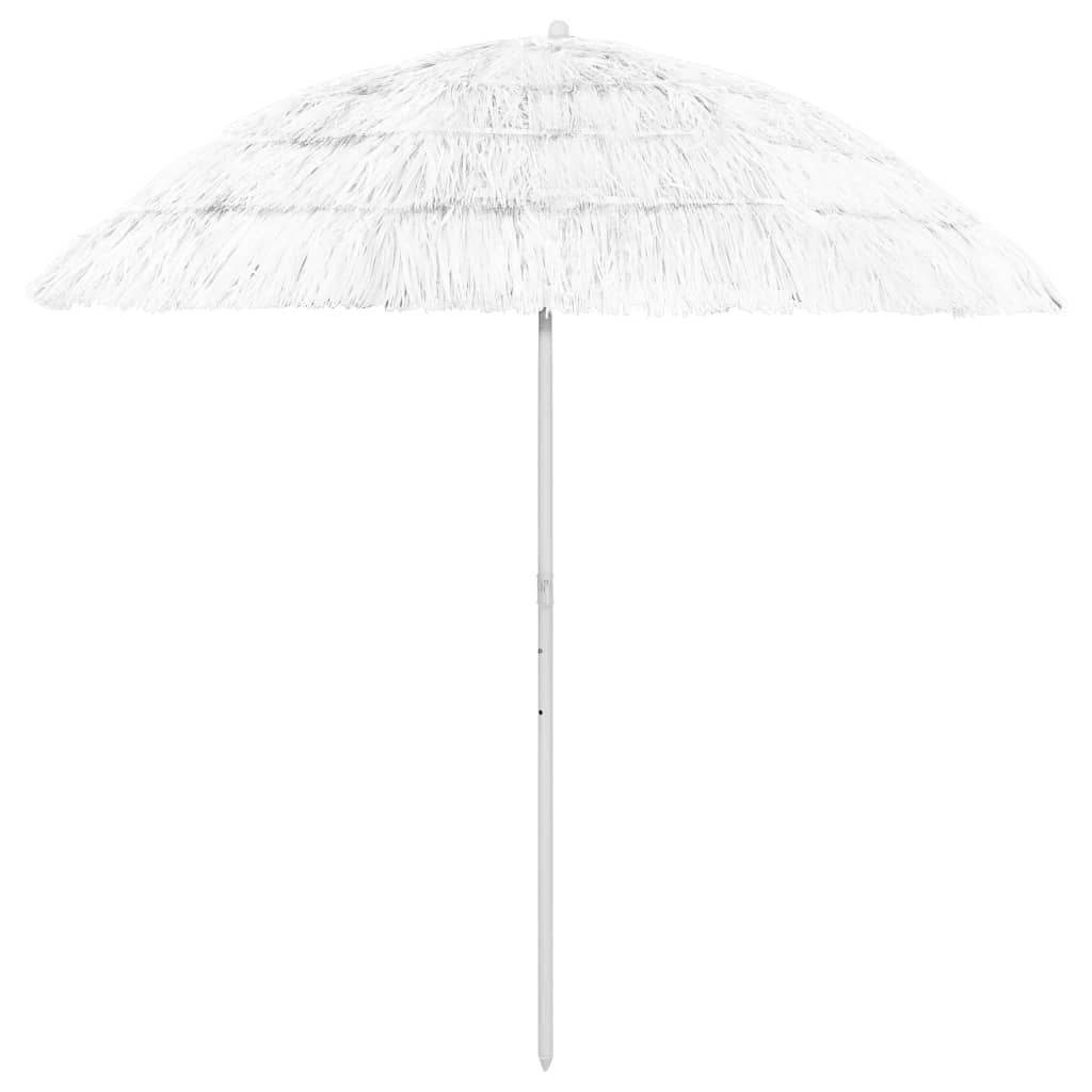 vidaXL Hawaii Beach Umbrella White 240 cm
