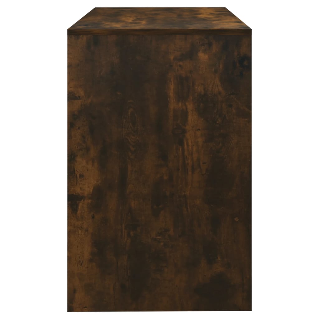 vidaXL Desk Smoked Oak 101x50x76.5 cm Engineered Wood