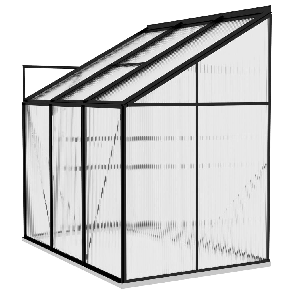 vidaXL Greenhouse Anthracite Aluminium 3.97 m³