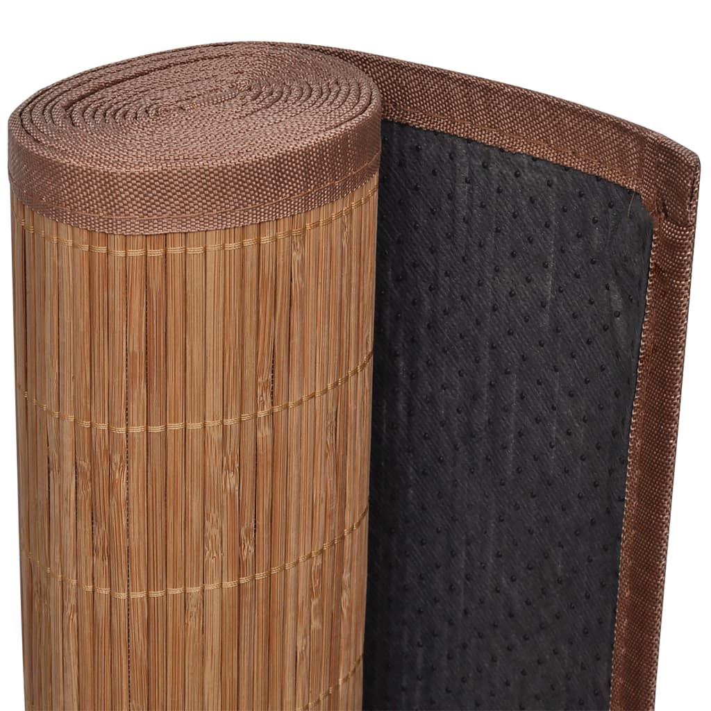 vidaXL Rug Bamboo 160x230 cm Brown