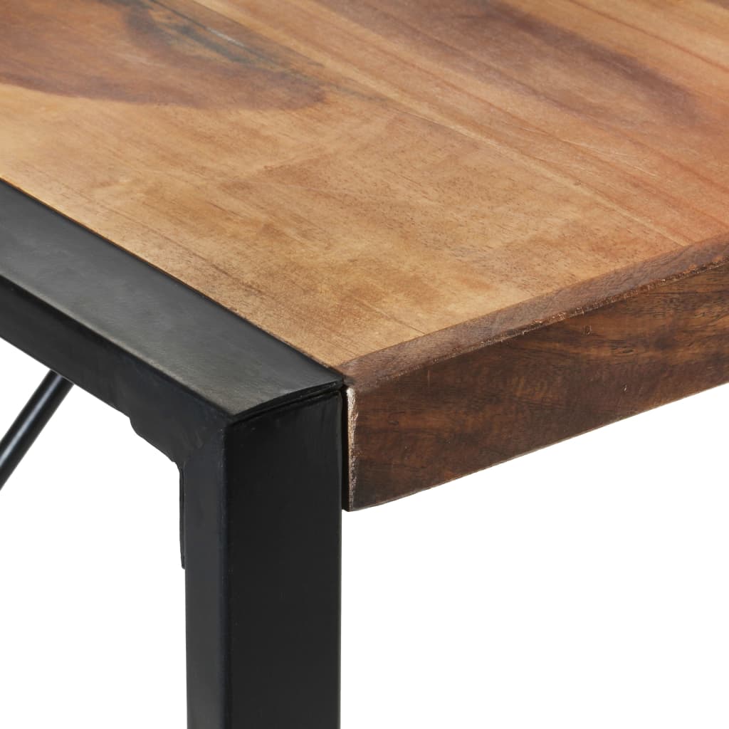 vidaXL Dining Table 140x140x75 cm Solid Wood with Sheesham Finish