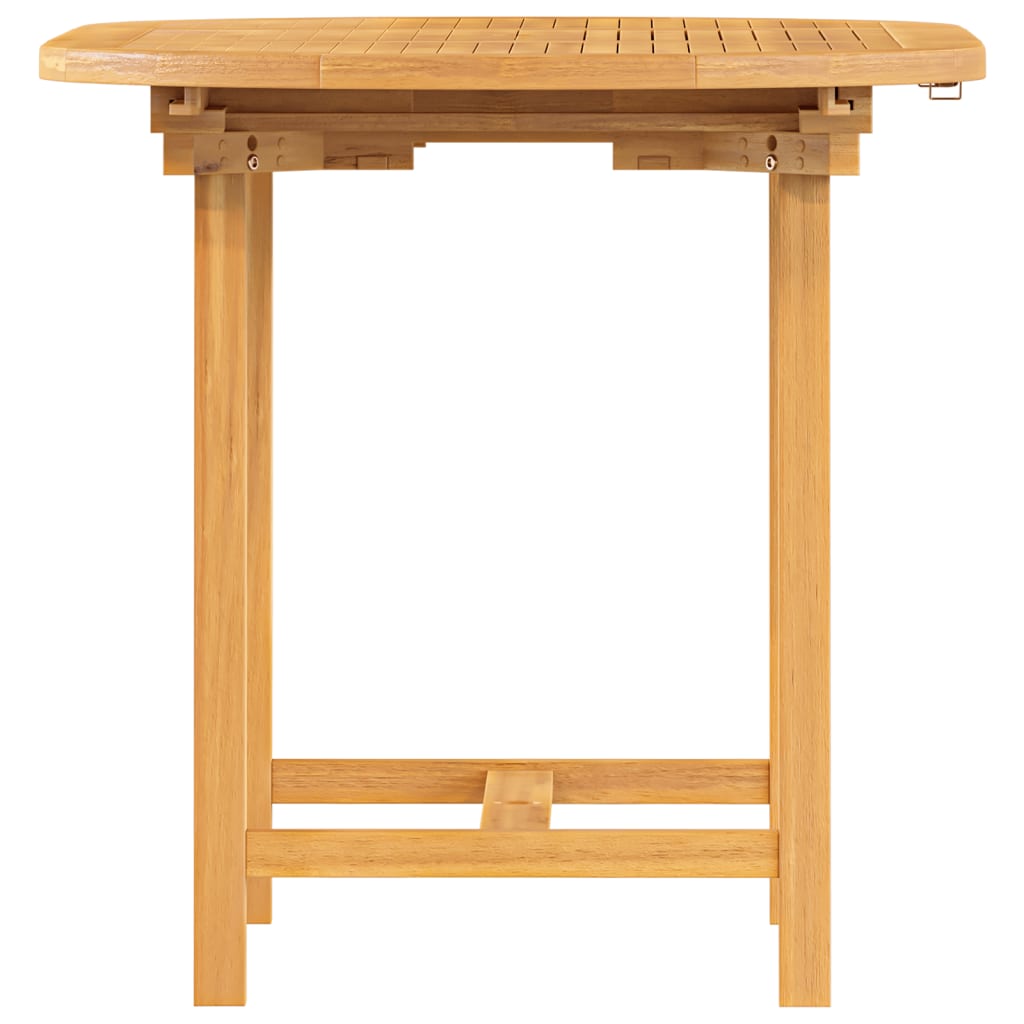 vidaXL Extending Garden Table 110-160x80x75 cm Solid Wood Teak
