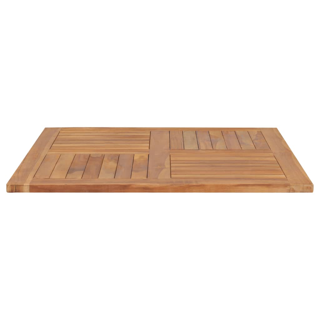 vidaXL Table Top Solid Teak Wood Square 90x90x2.5 cm