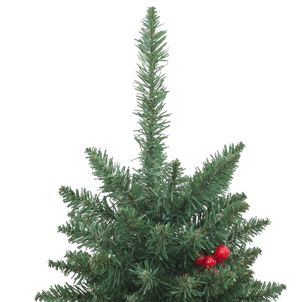 vidaXL Artificial Christmas Trees 2 pcs 100 LEDs Green 120 cm