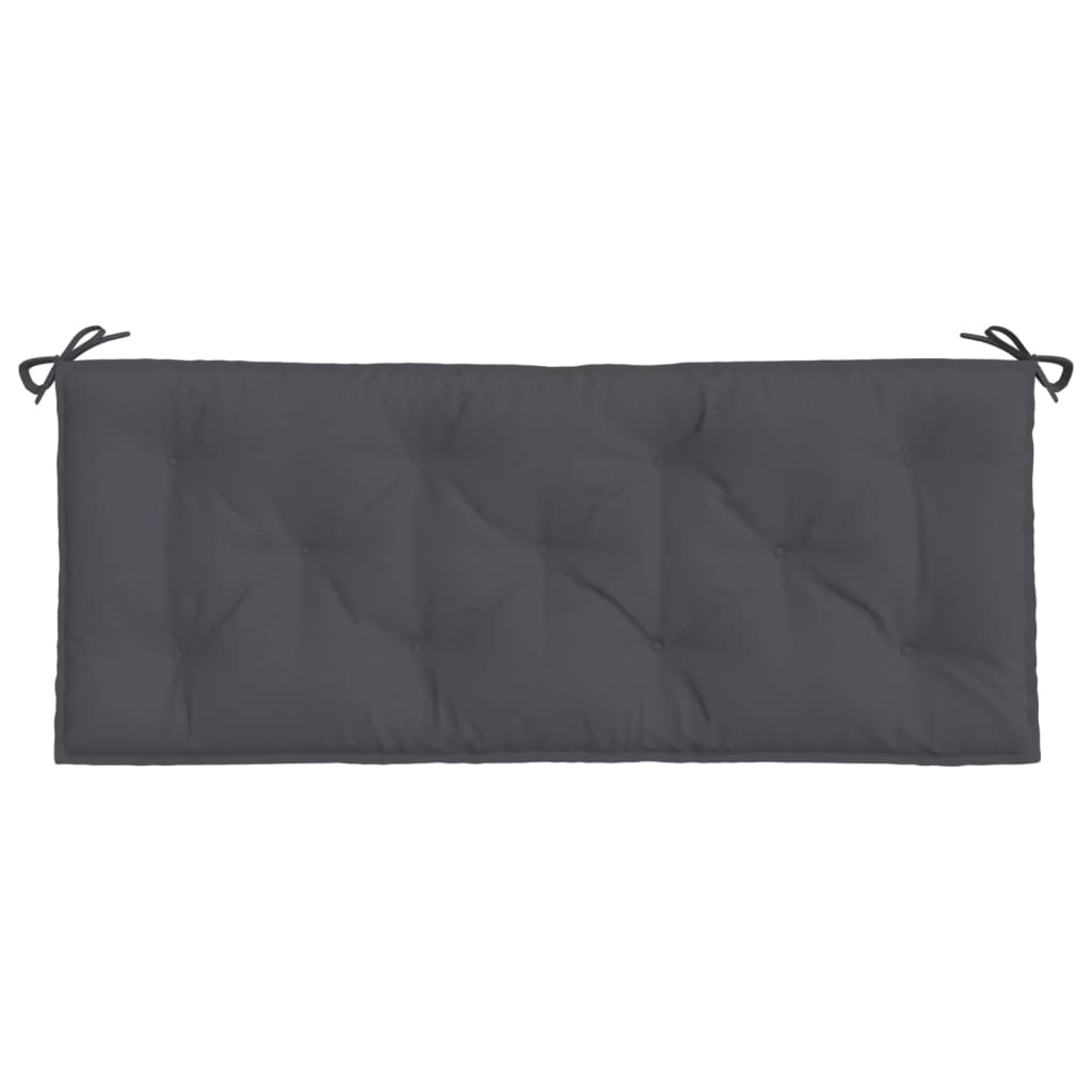 vidaXL Garden Bench Cushions 2 pcs Anthracite 120x50x7cm Oxford Fabric