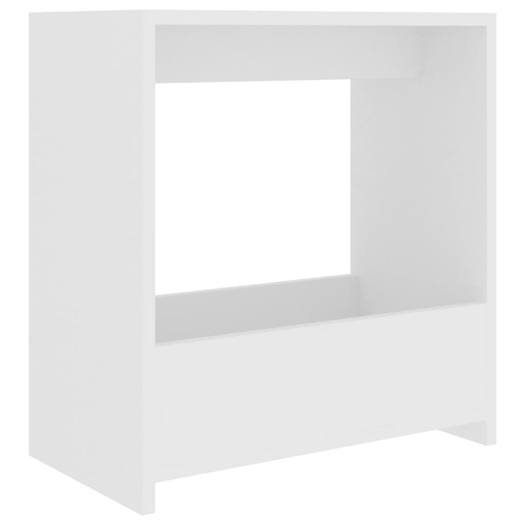 vidaXL Side Table White 50x26x50 cm Engineered Wood
