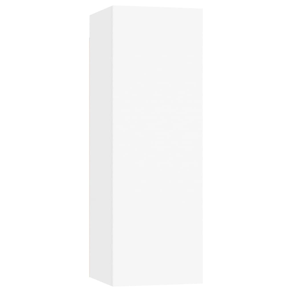 vidaXL TV Cabinets 2 pcs White 30.5x30x90 cm Engineered Wood