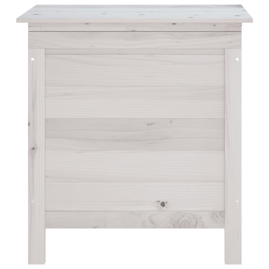 vidaXL Garden Storage Box White 50x49x56.5 cm Solid Wood Fir