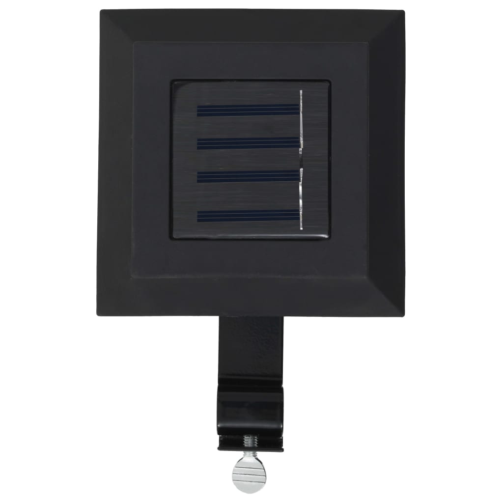 vidaXL Outdoor Solar Lamps 6 pcs LED Square 12 cm Black