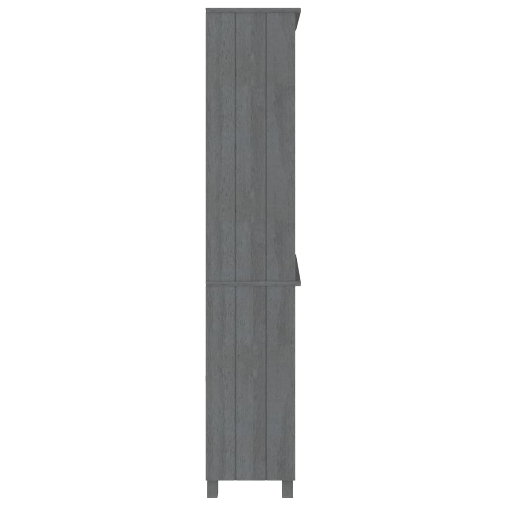 vidaXL Highboard HAMAR Solid Wood Pine Dark Grey