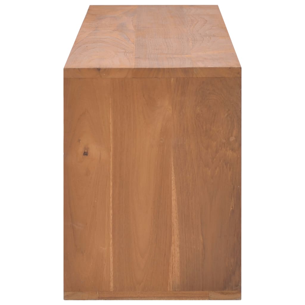 vidaXL TV Cabinet 110x30x40 cm Solid Teak Wood
