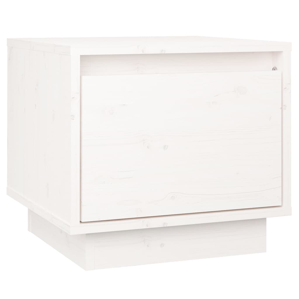 vidaXL Bedside Cabinets 2 pcs White 35x34x32 cm Solid Wood Pine