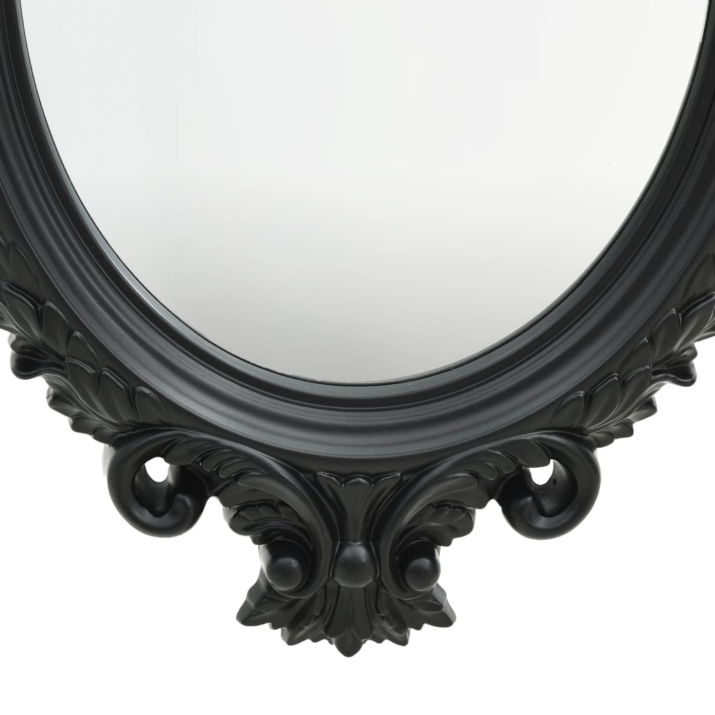 vidaXL Wall Mirror Castle Style 56x76 cm Black