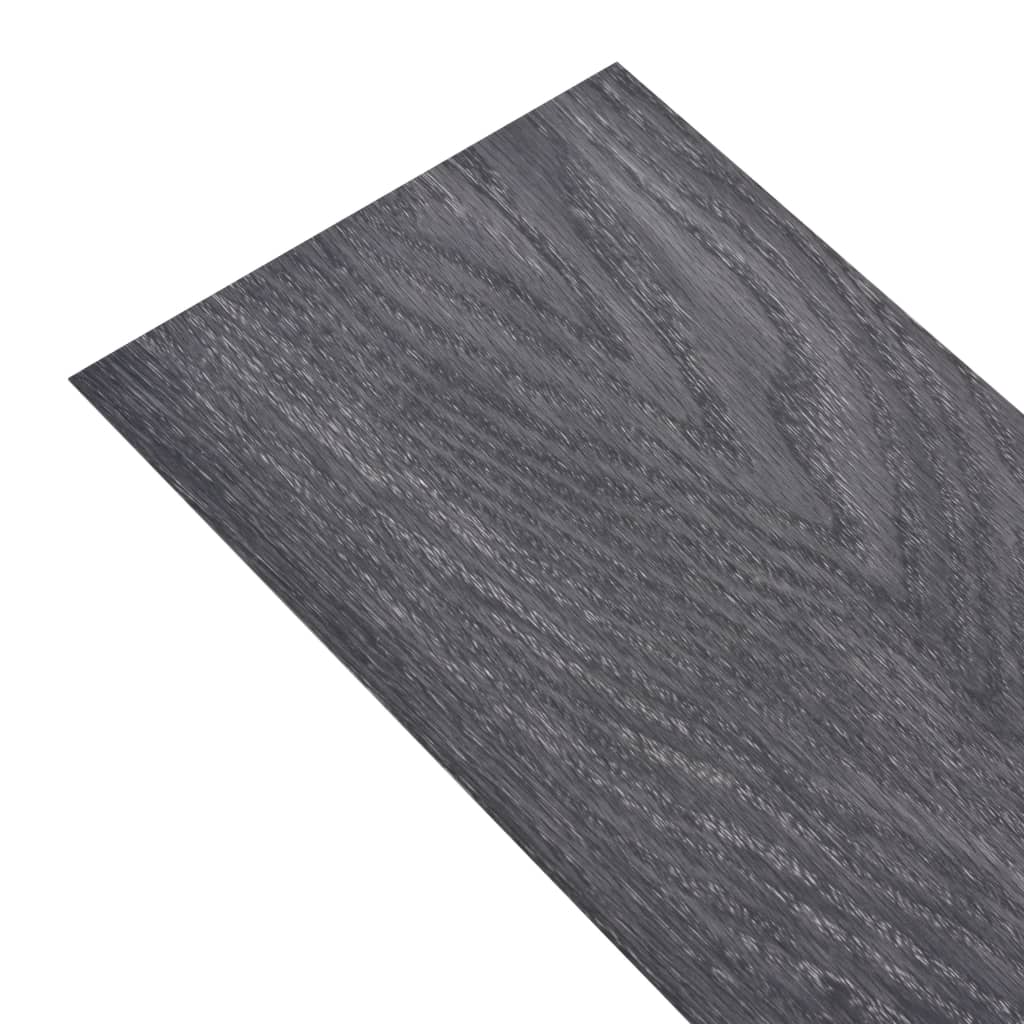 vidaXL Self-adhesive PVC Flooring Planks 5.02 m² 2 mm Black and White
