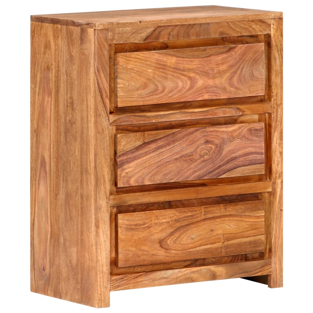vidaXL Drawer Cabinet 60x33x75 cm Solid Sheesham Wood