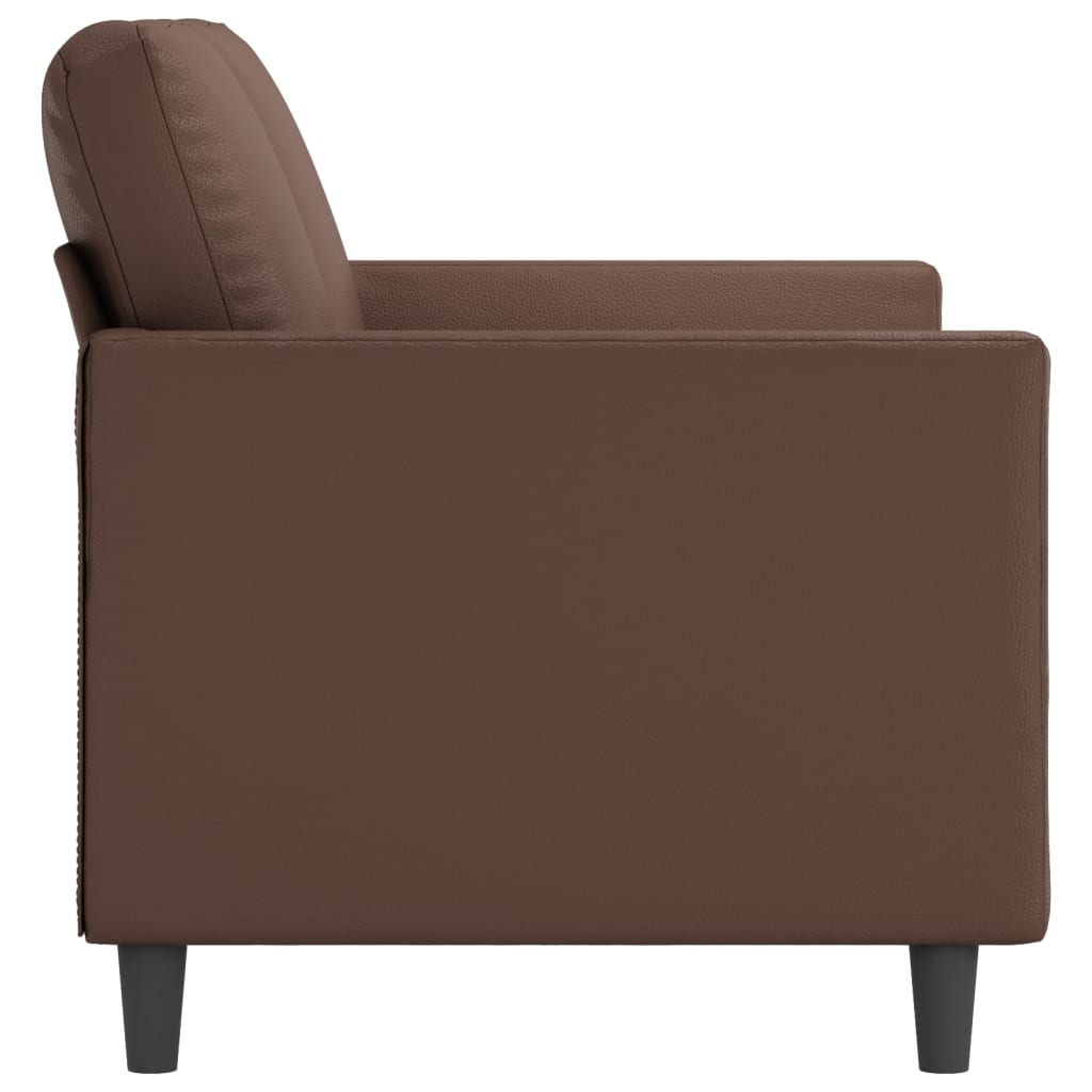 vidaXL 2-Seater Sofa Brown 120 cm Faux Leather