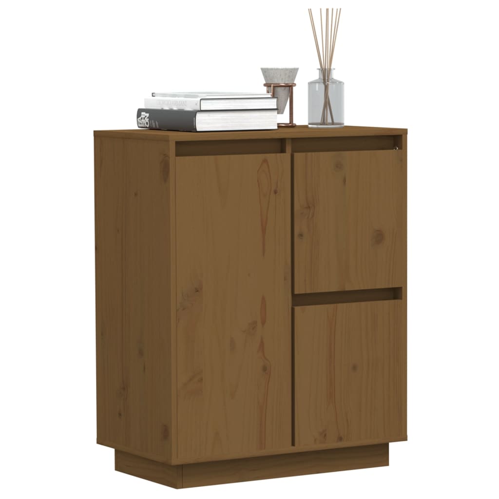 vidaXL Sideboard Honey Brown 60x34x75 cm Solid Wood Pine