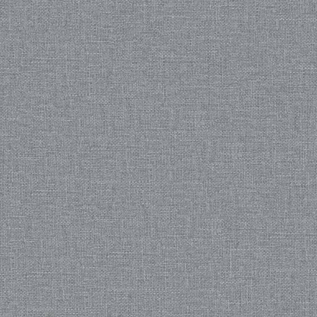 vidaXL Bench Light Grey 100x64x80 cm Fabric