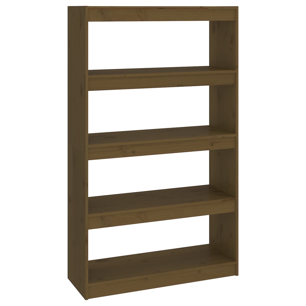 vidaXL Book Cabinet/Room Divider Honey Brown 80x30x135.5 cm Wood Pine