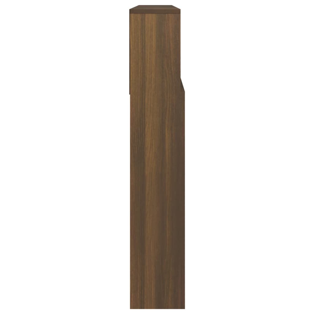 vidaXL Headboard Cabinet Brown Oak 220x19x103.5 cm