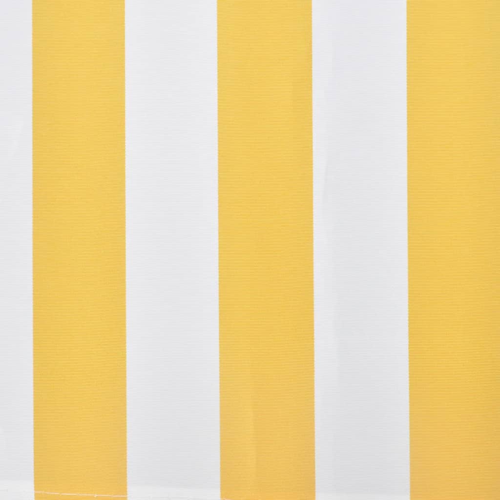 vidaXL Folding Awning 400 cm Yellow & White