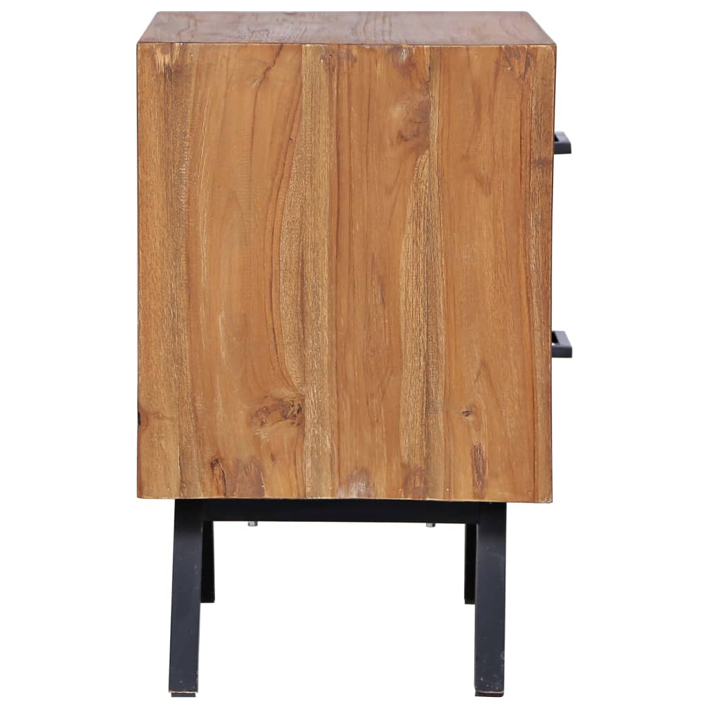 vidaXL Bedside Cabinet 40x35x55 cm Solid Teak