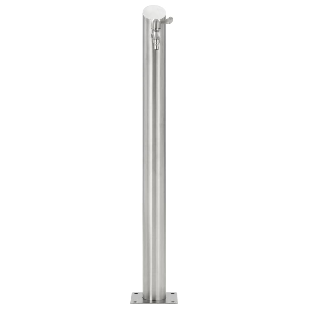 vidaXL Garden Water Column Stainless Steel Round 95 cm
