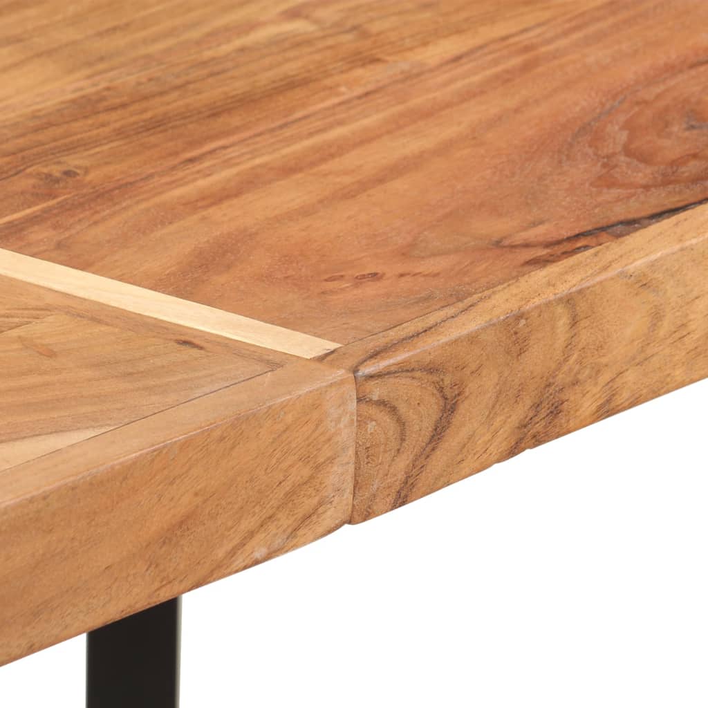 vidaXL Bar Table 150x70x107 cm Solid Wood Acacia and Iron