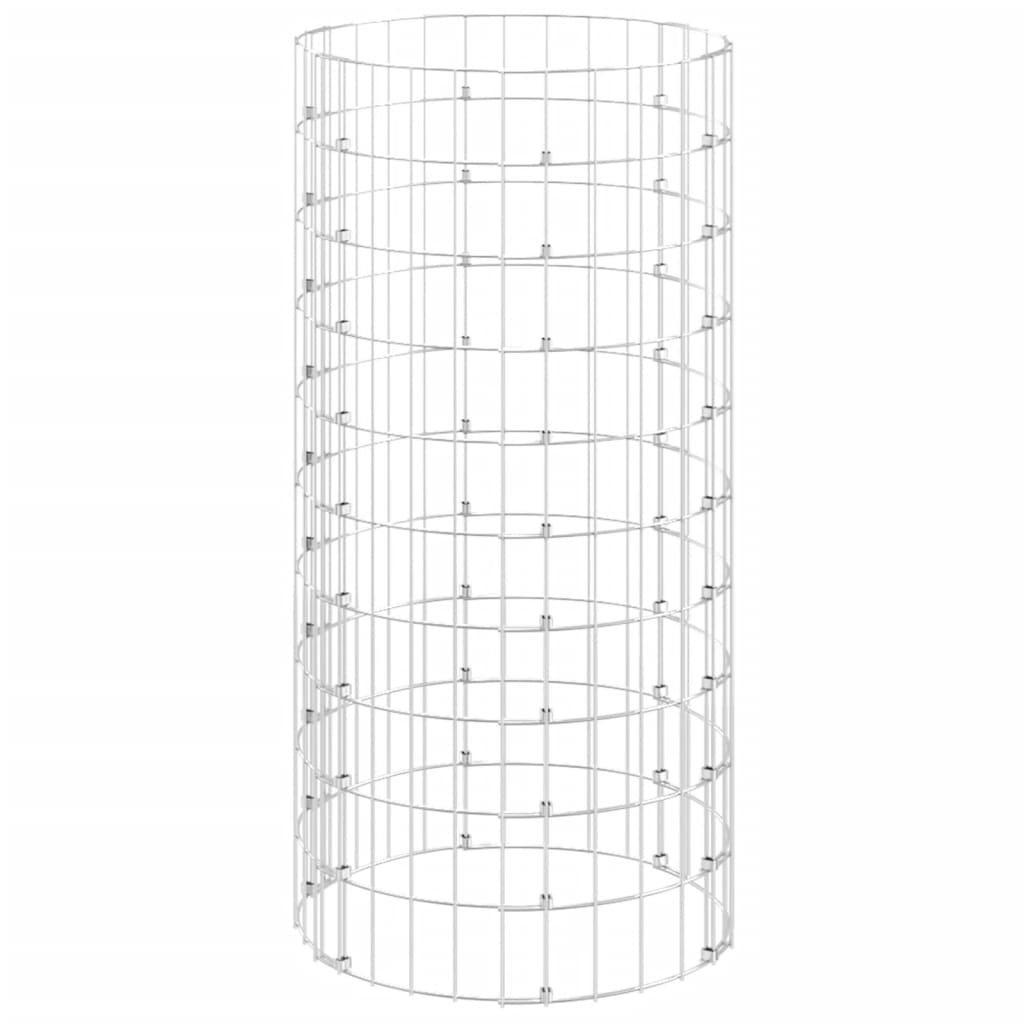 vidaXL Garden Composter Ø50x100 cm Galvanised Steel | vidaXL.com.au