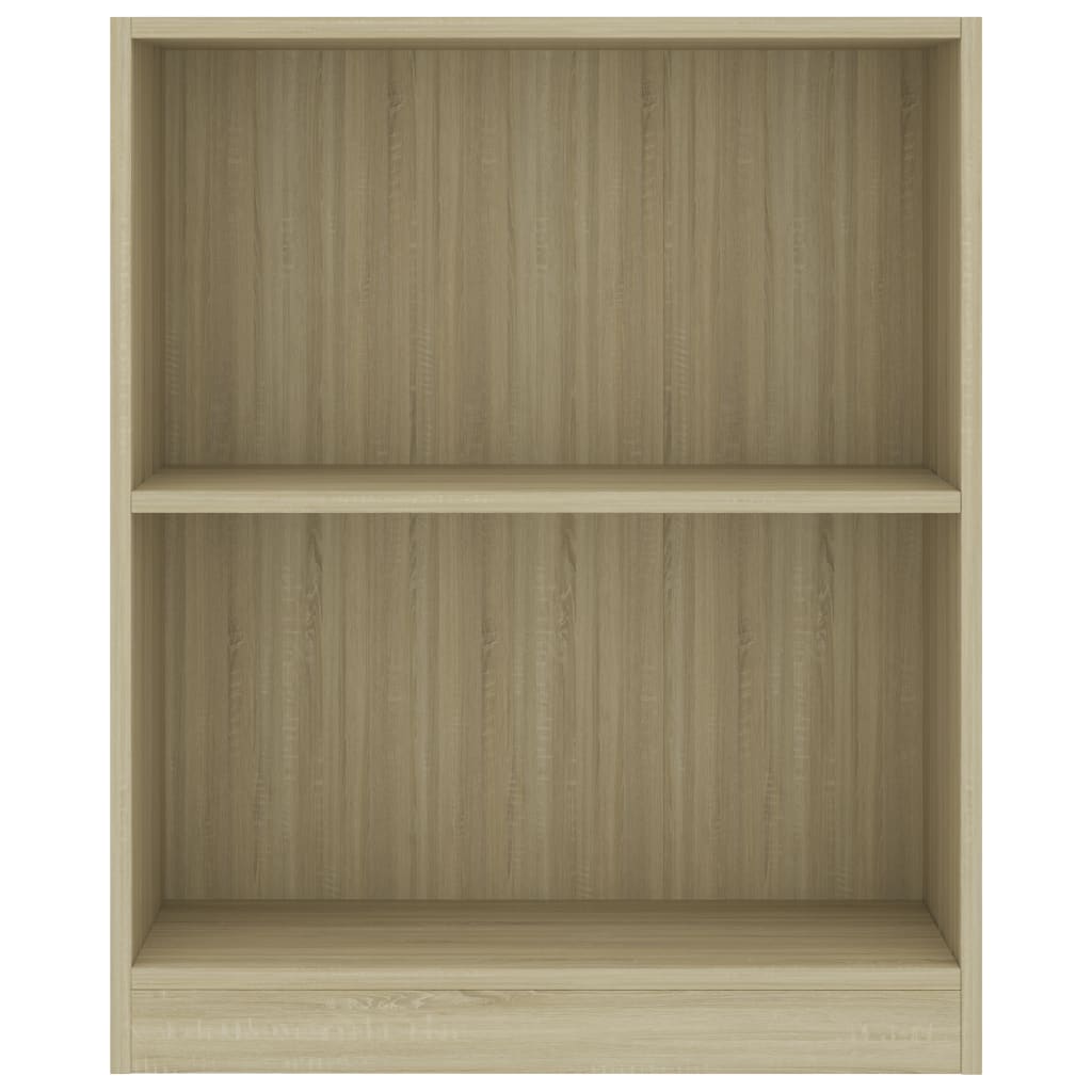 vidaXL Bookshelf Sonoma Oak 60x24x76 cm Engineered Wood