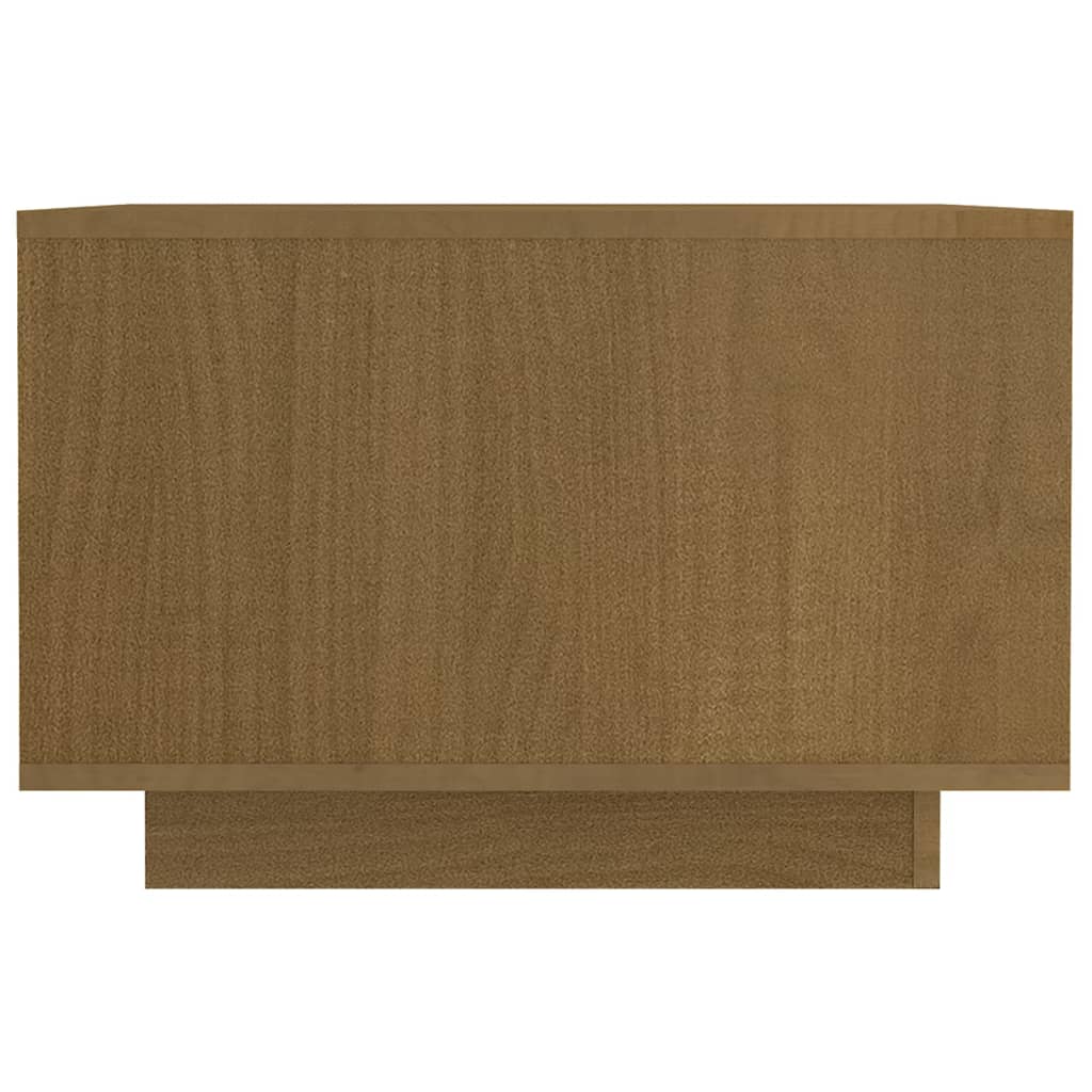 vidaXL Coffee Table Honey Brown 50x50x33.5 cm Solid Pinewood