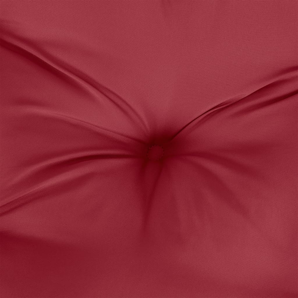 vidaXL Pallet Cushion Wine Red 120x80x12 cm Fabric