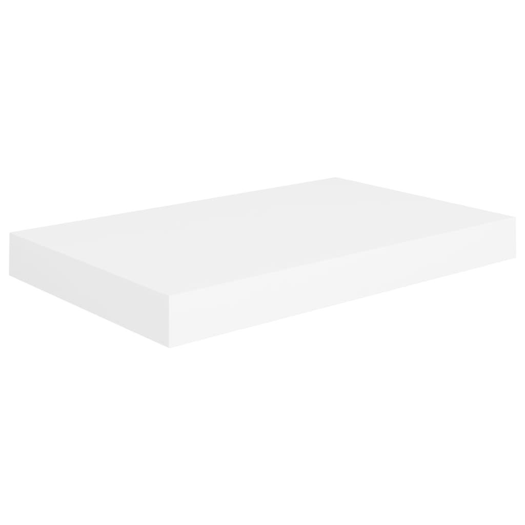 vidaXL Floating Wall Shelves 2 pcs White 40x23x3.8 cm MDF