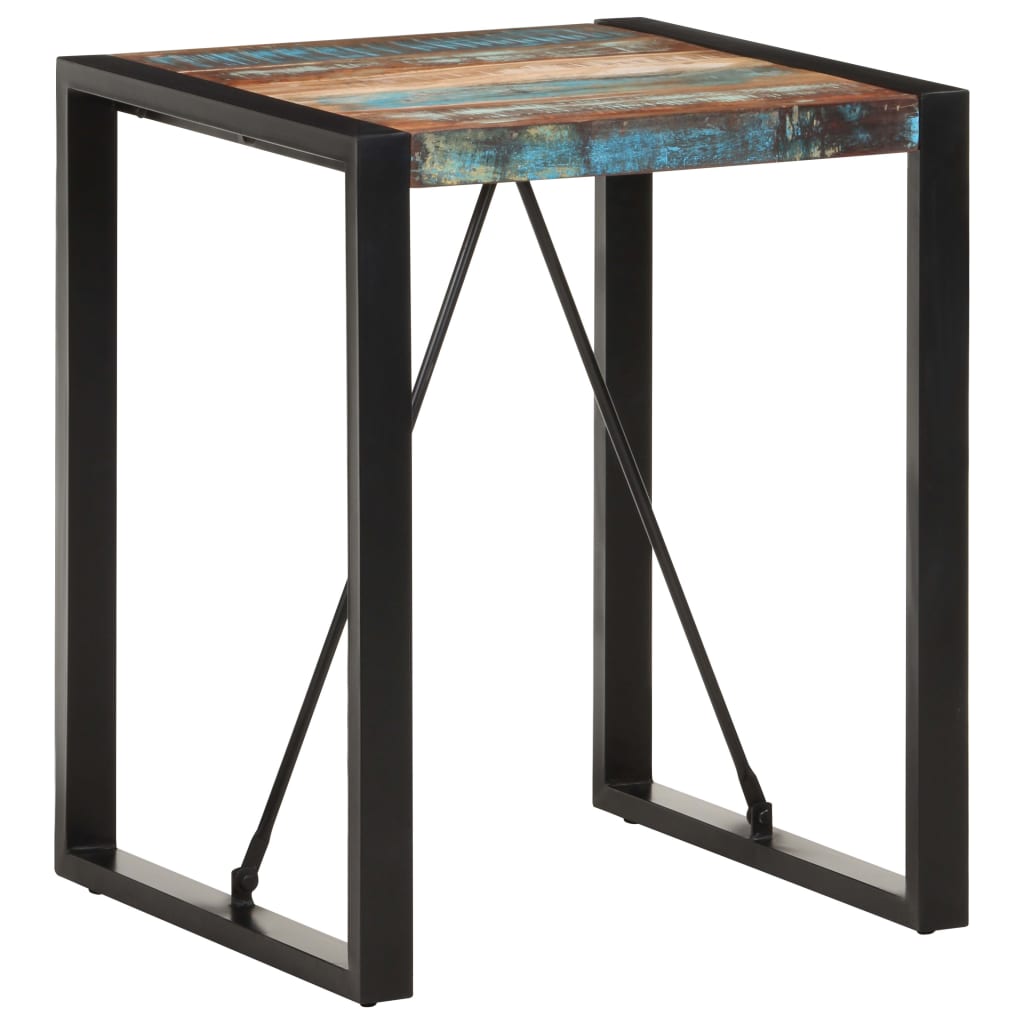 vidaXL Dining Table 60x60x75 cm Solid Reclaimed Wood